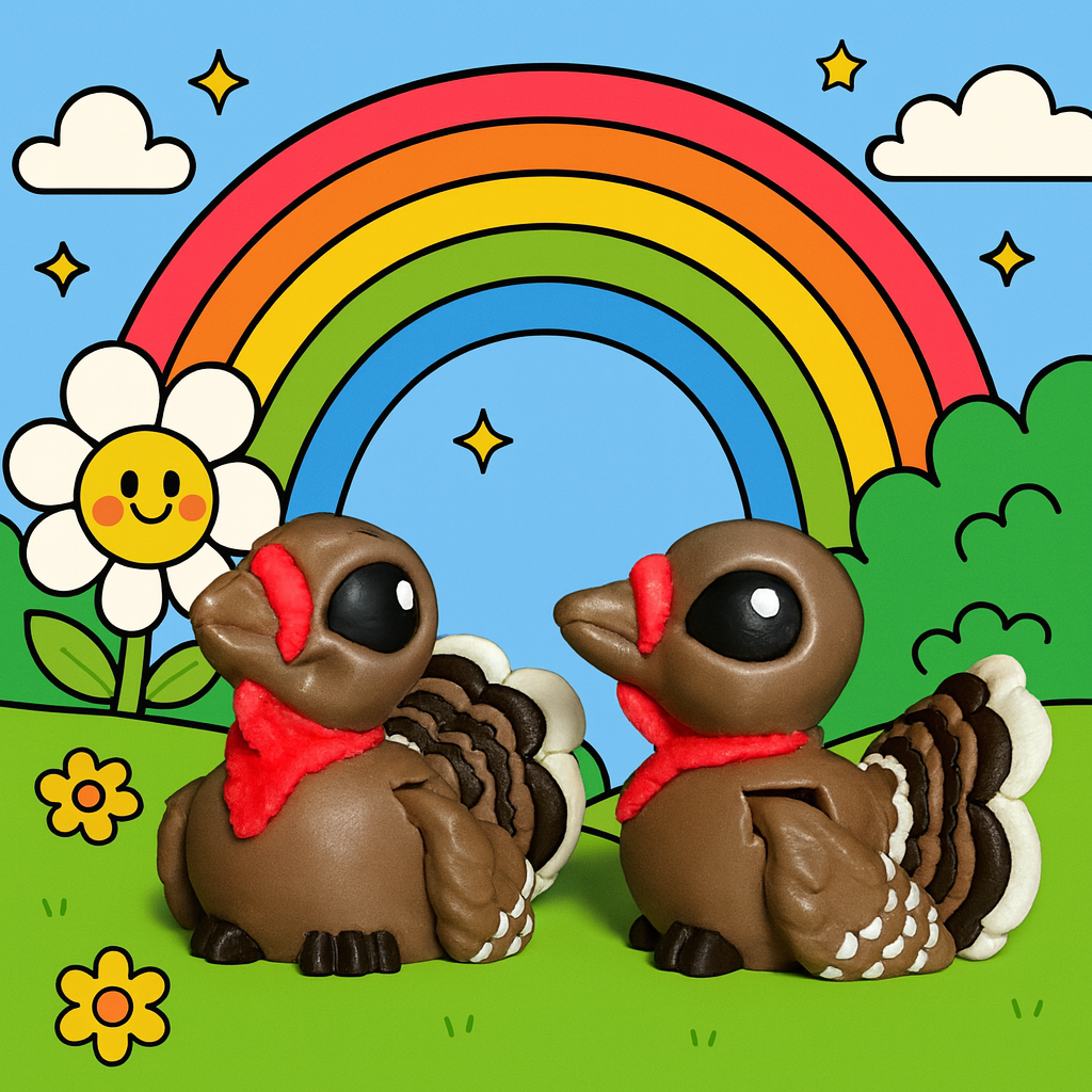 Cute Turkey Mini | 3D Printed Flexi Animals